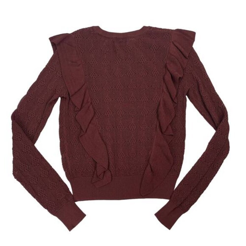 Aritzia Wilfred Bernelle Knit Sweater In Truffle Size XS - Picture 9 of 10